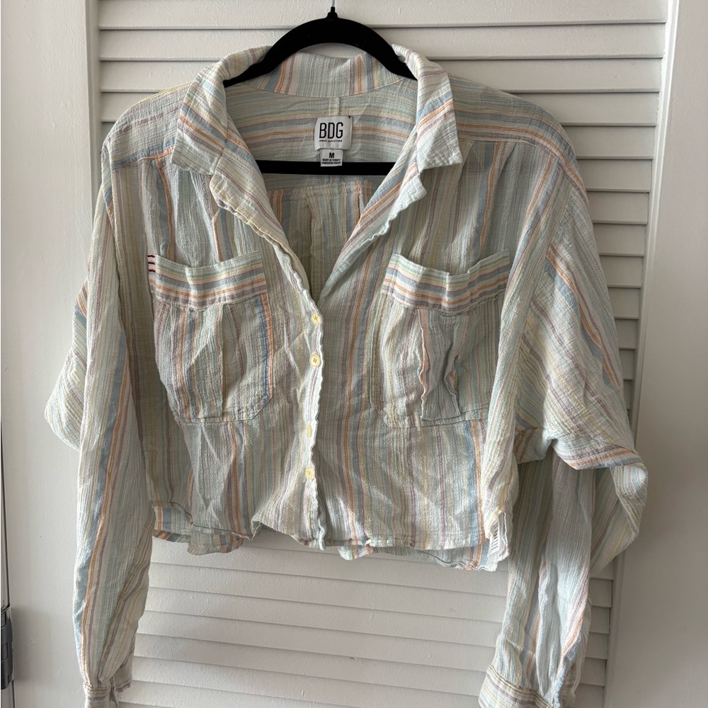 BDG Pastel Striped Shirt